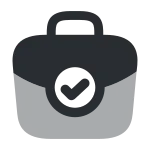 Brifecase Tick SVG Icon